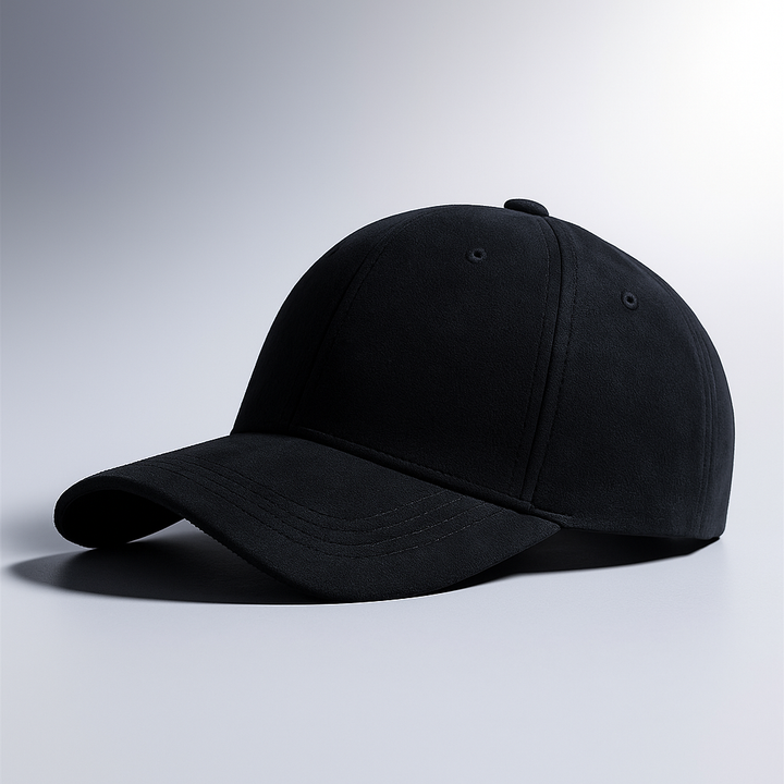 Men's Suede Cap With Adjustable Back