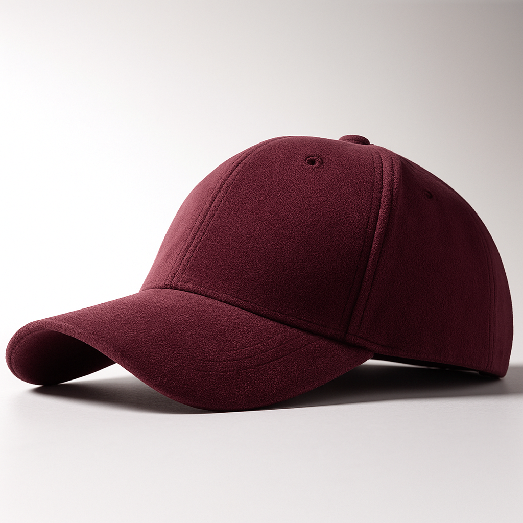 Men's Suede Cap With Adjustable Back