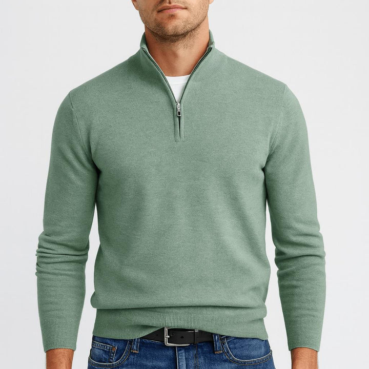 Men's Merino Wool V-Neck Jumper