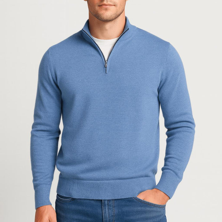 Men's Merino Wool V-Neck Jumper