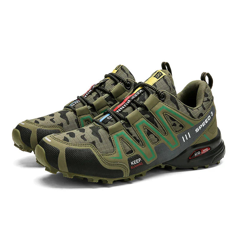 Men's Waterproof Hiking Trainers With Slip-Resistant Sole