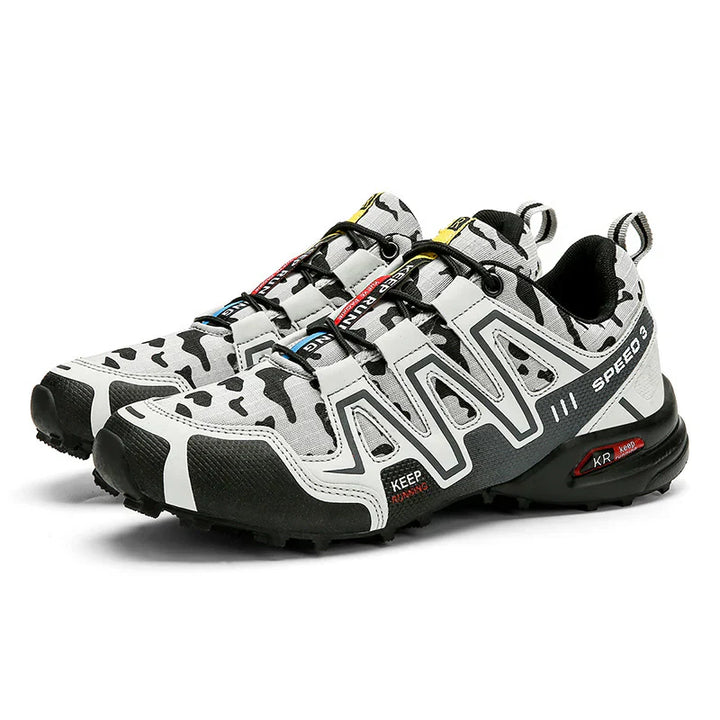 Men's Waterproof Hiking Trainers With Slip-Resistant Sole