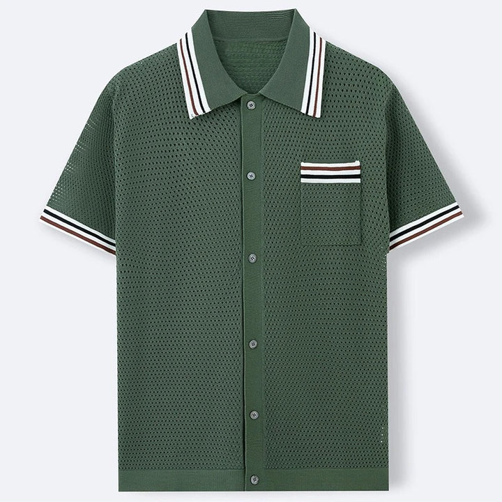 Textured Retro Knit Shirt