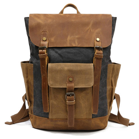 Canvas Vintage Style Backpack Mens