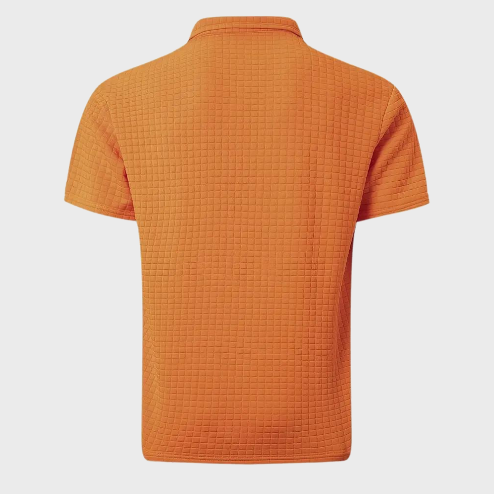 Men's Casual Polo Shirt Classic Short Sleeve Knit Top