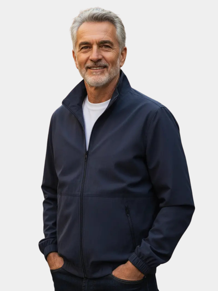 Men's lightweight summer jacket with a clean-cut design