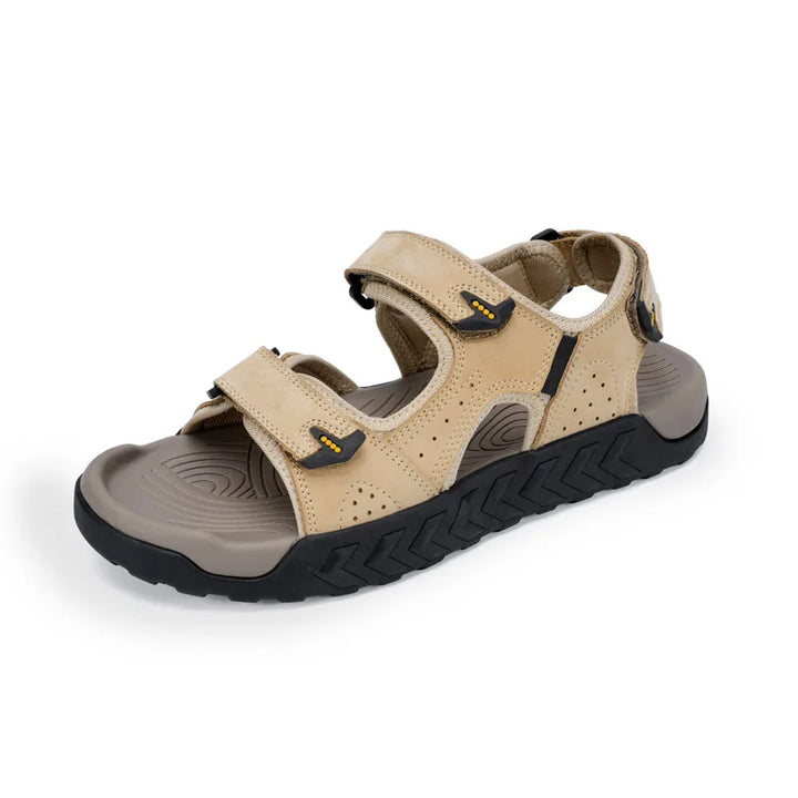 Men's Genuine Leather Outdoor Sandals Breathable Non Slip Sole