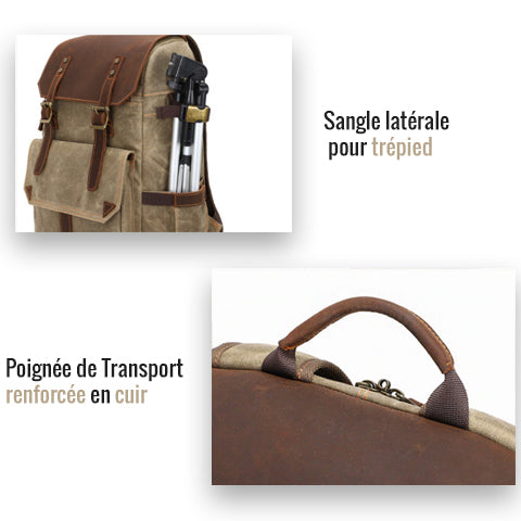 Vintage Design Camera Backpack Durable