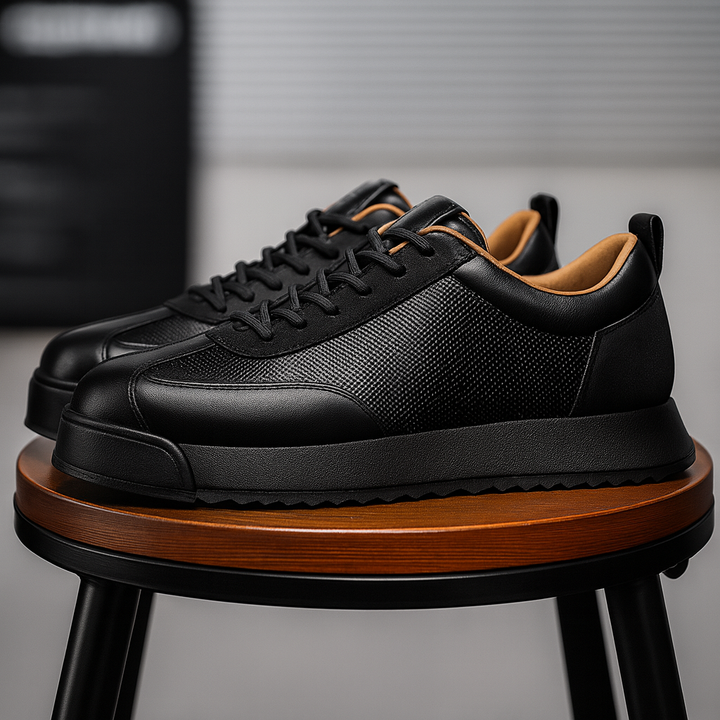 Leather Cushioned Sneakers