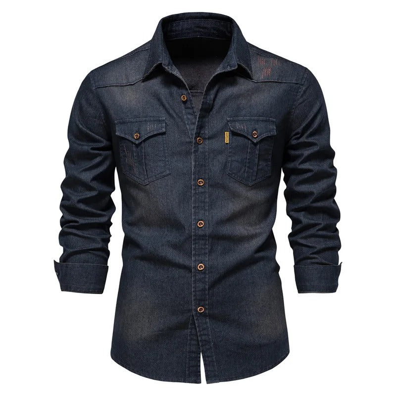 Western Denim Shirt Men's