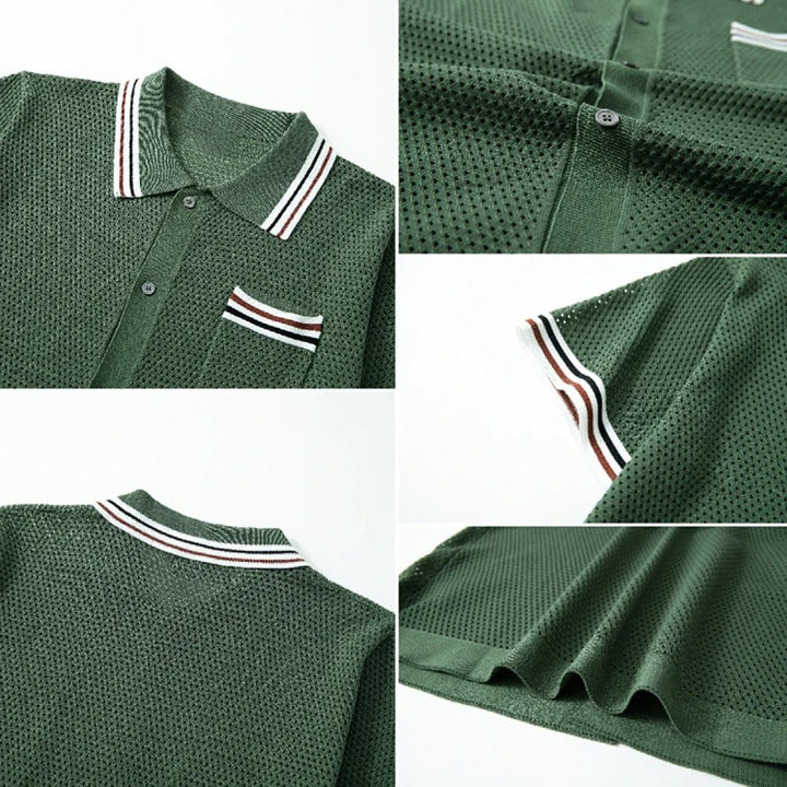 Textured Retro Knit Shirt