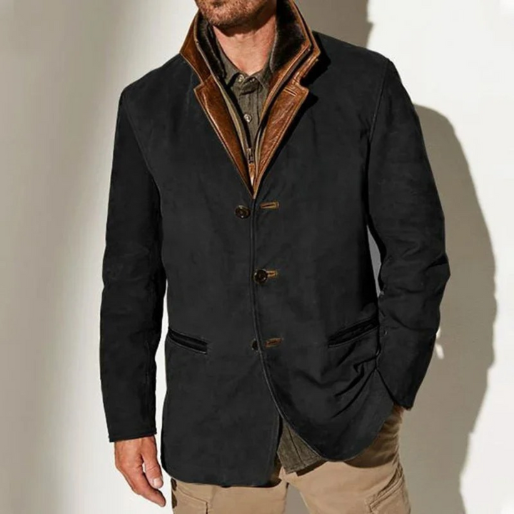 Retro Vintage Wool Blend Jacket for Men