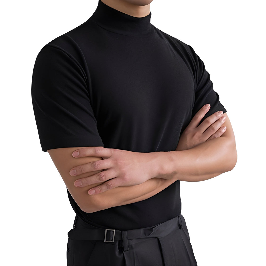 Men's High Collar Breathable Shirt