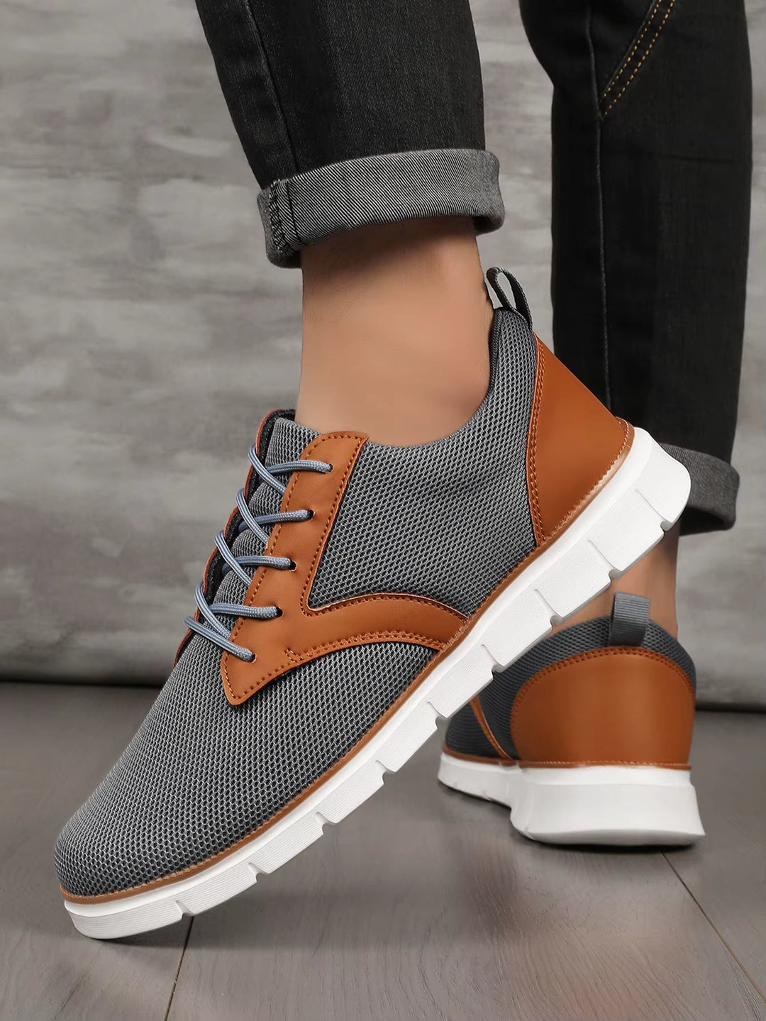 Men's Canvas Leather Sneakers