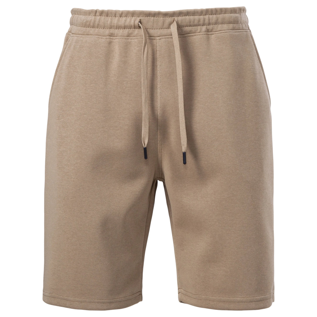 Men's Cotton Blend Elastic Waist Solid Color Shorts