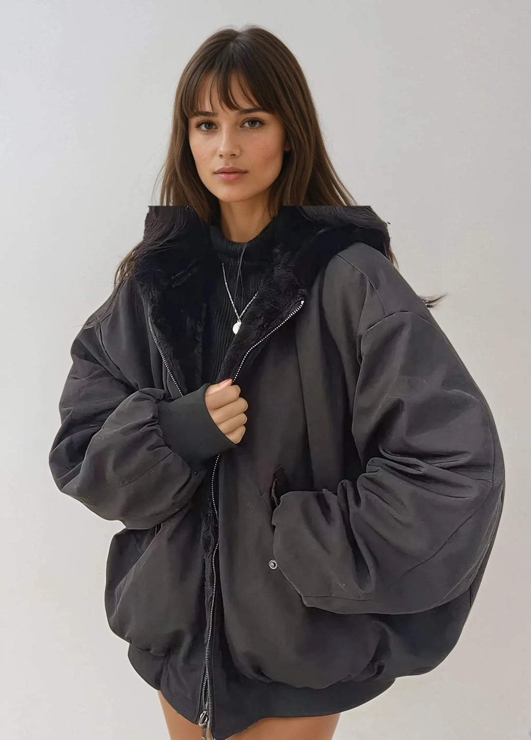 Elegant Reversible Thick Jacket
