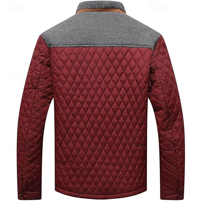 Men's padded outerwear jacket suitable for casual layering