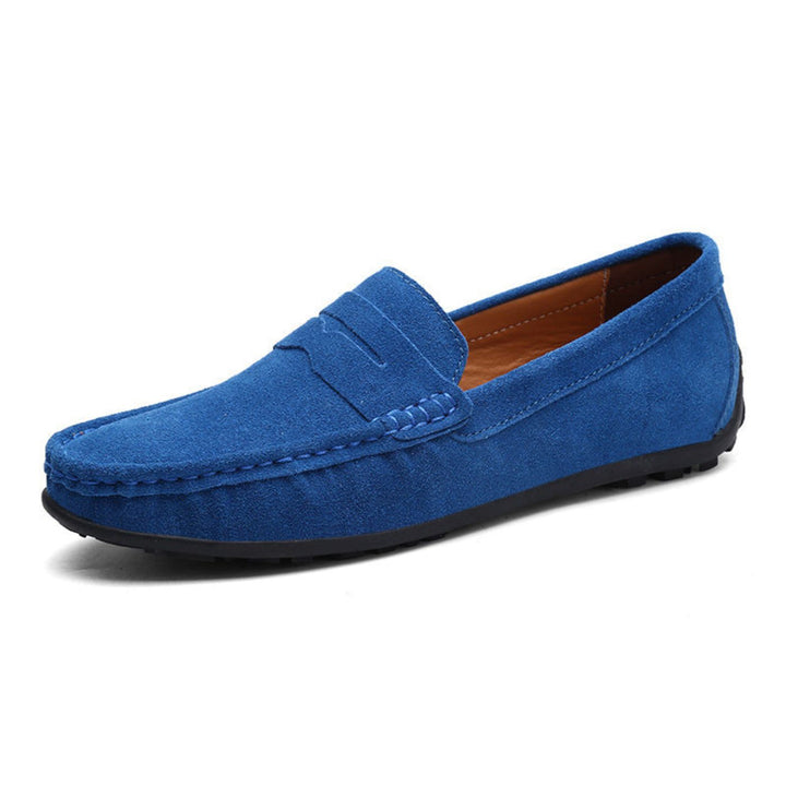 Men's Orthopedic Leather Slip-On Slippers