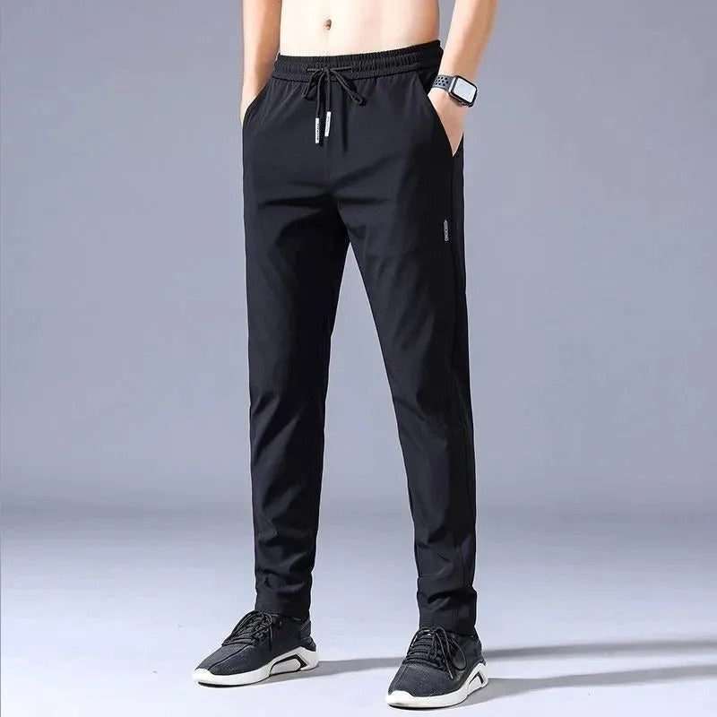 Men's Tapered Breathable Jogging Pants with Drawstring