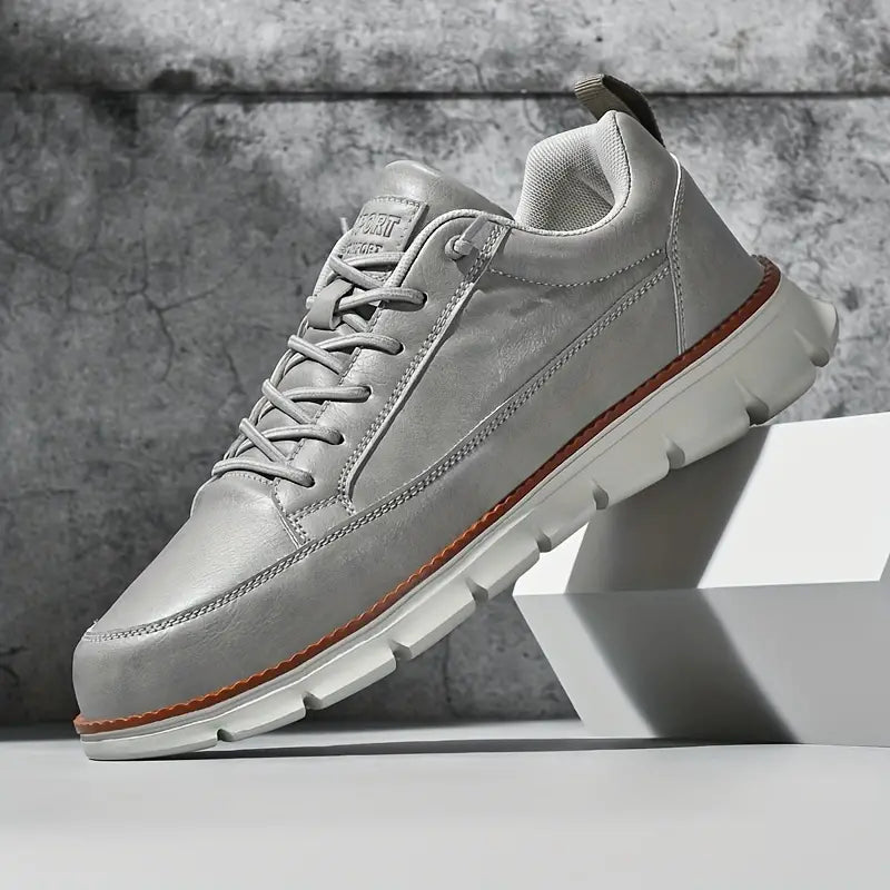 Men's casual footwear photographed from a three-quarter angle
