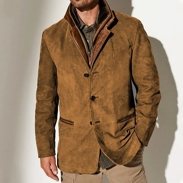 Retro Vintage Wool Blend Jacket for Men