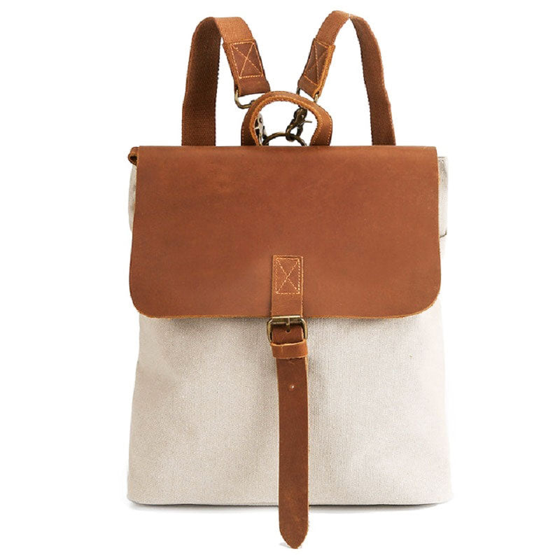 Vintage Canvas Square Backpack