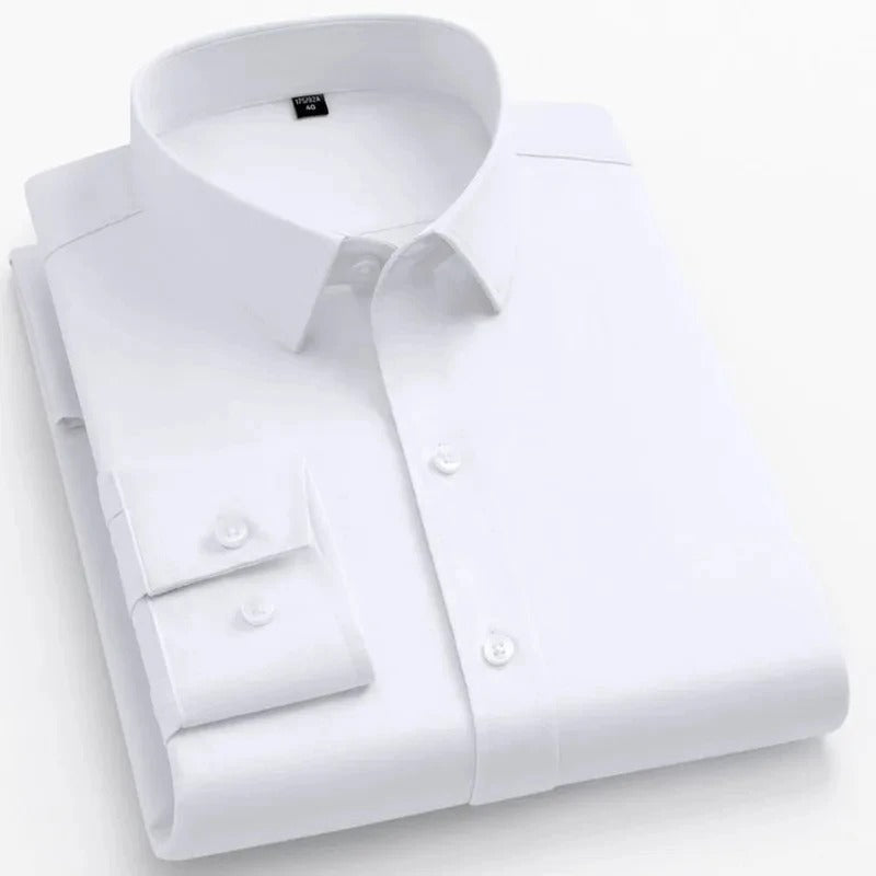Modern Solid Color Dress Shirt