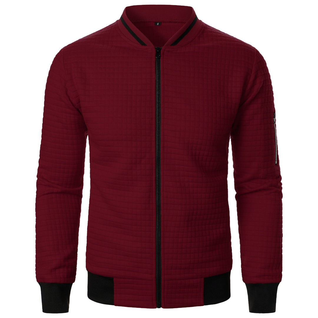 Men's Zip-Up Knit Sweater