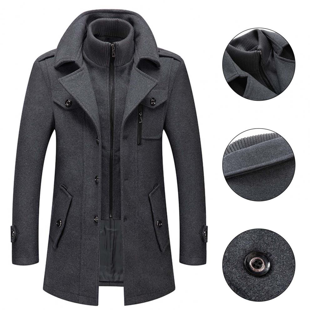 Classic Long Wool Blend Coat