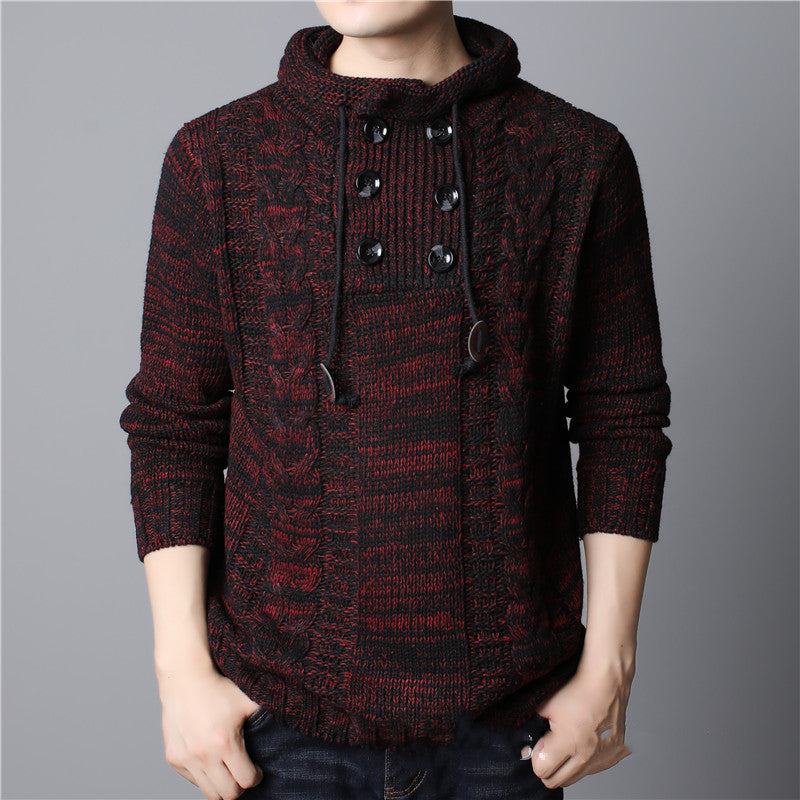 Men's Chunky Knit Hoodie Structured Fit