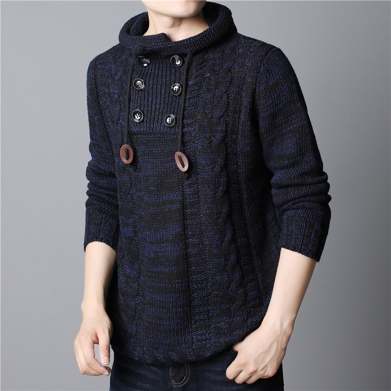 Men's Chunky Knit Hoodie Structured Fit