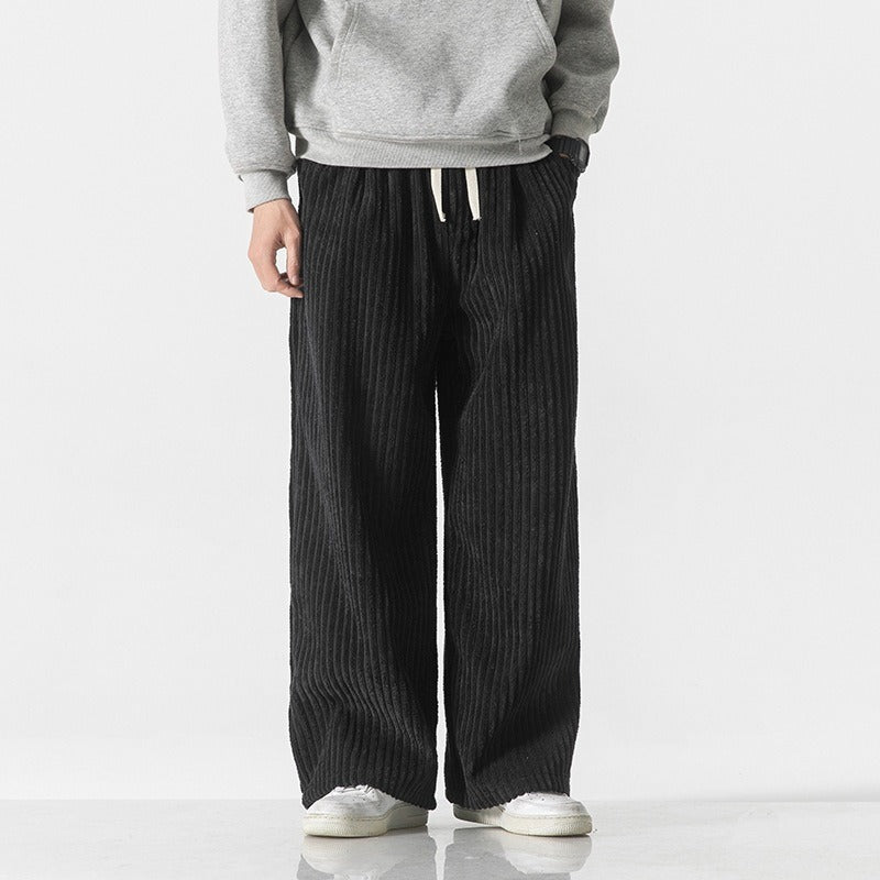 Men's Corduroy Sweatpants Relaxed Tapered Fit