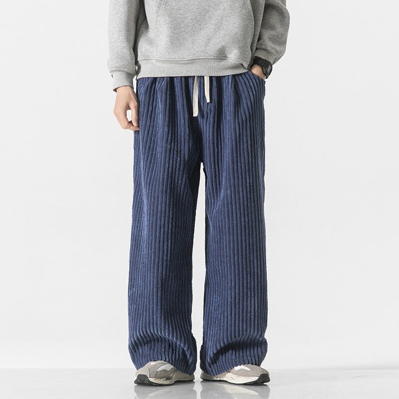 Men's Corduroy Sweatpants Relaxed Tapered Fit