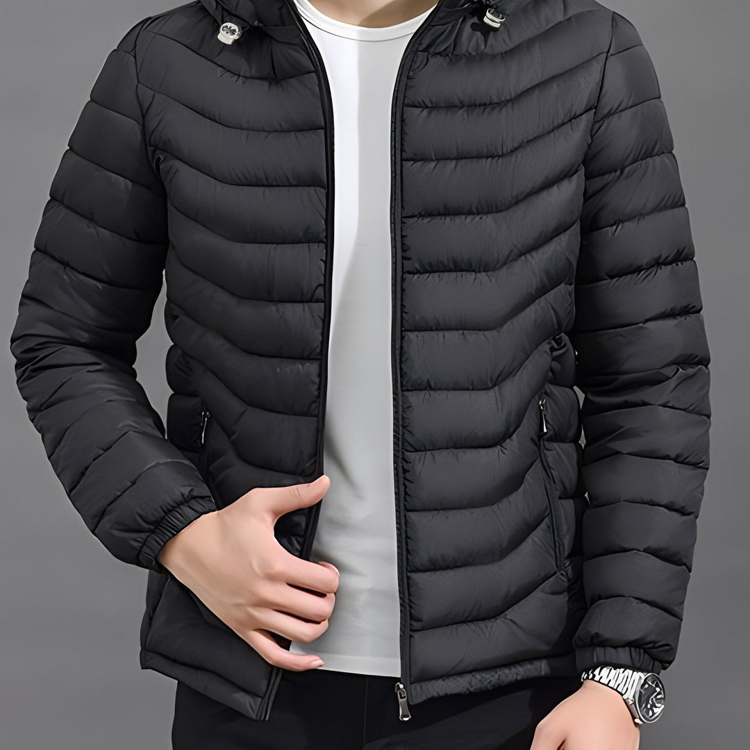 Men's Lightweight Quilted Hooded Jacket