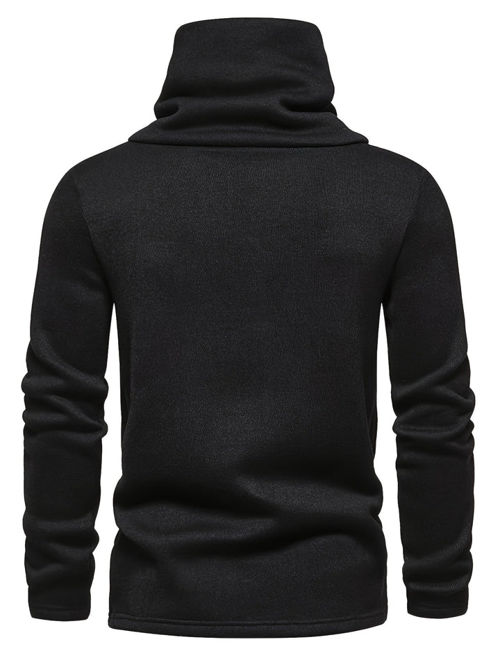 Full view of the men's shawl collar jumper