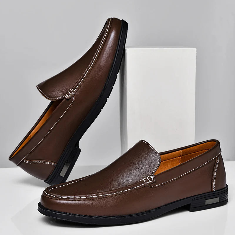 Men's Leather Loafers Dress Shoes