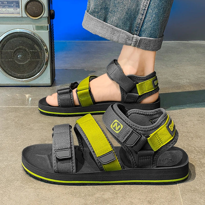 Men's Flat Gladiator Sandals Breathable Casual Summer Shoes
