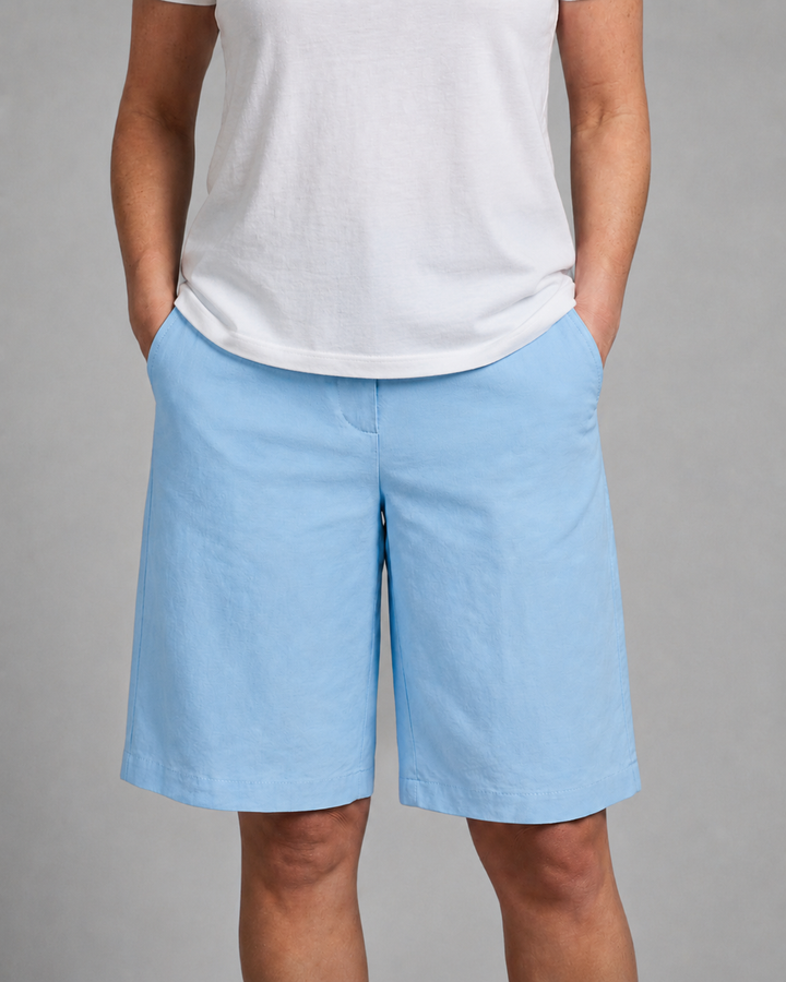 Men's Mid Rise Straight Leg Knee Length Shorts