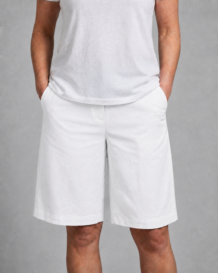 Men's Mid Rise Straight Leg Knee Length Shorts