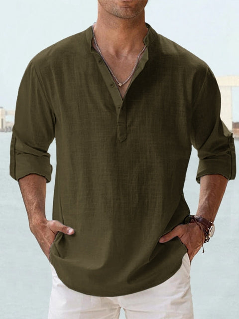Casual Linen Overshirt