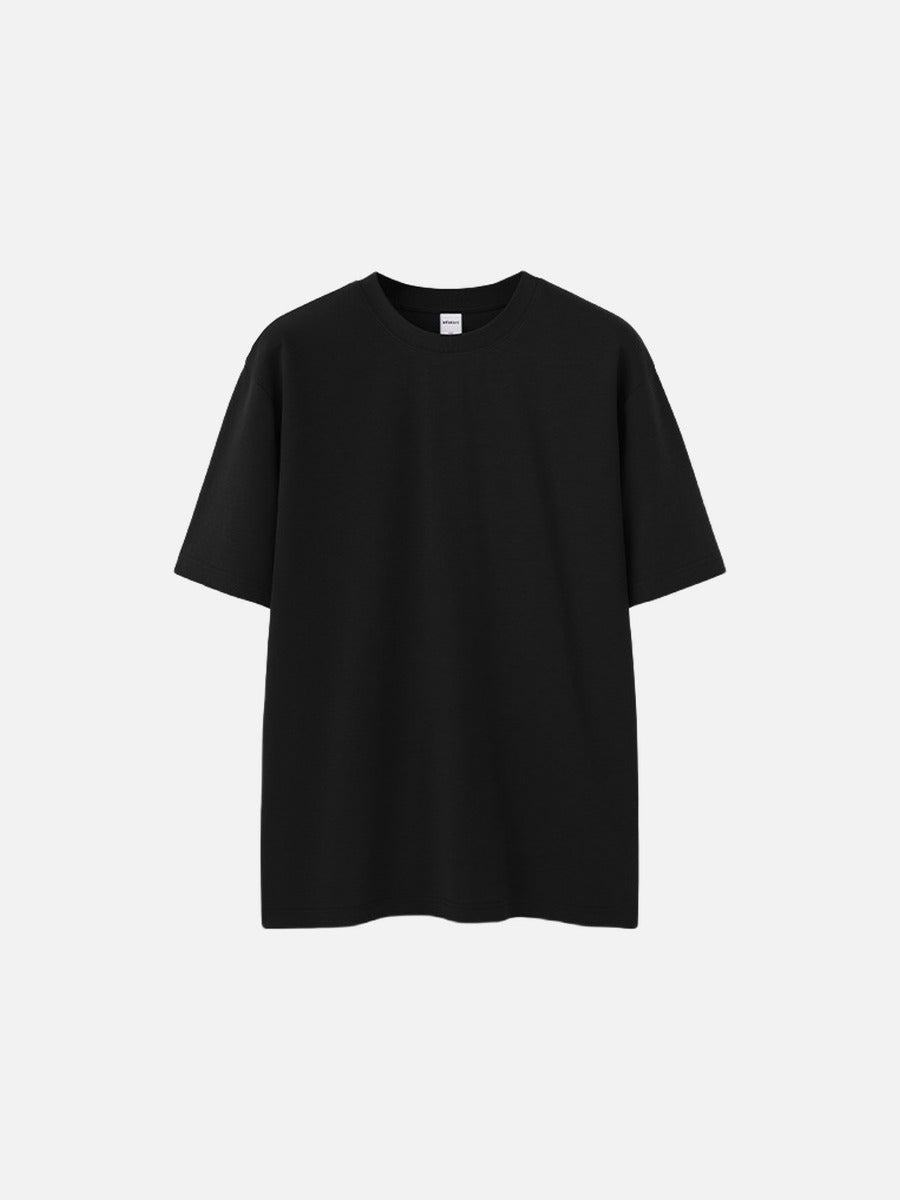 Men's casual solid colour cotton T-shirt styled for everyday wear