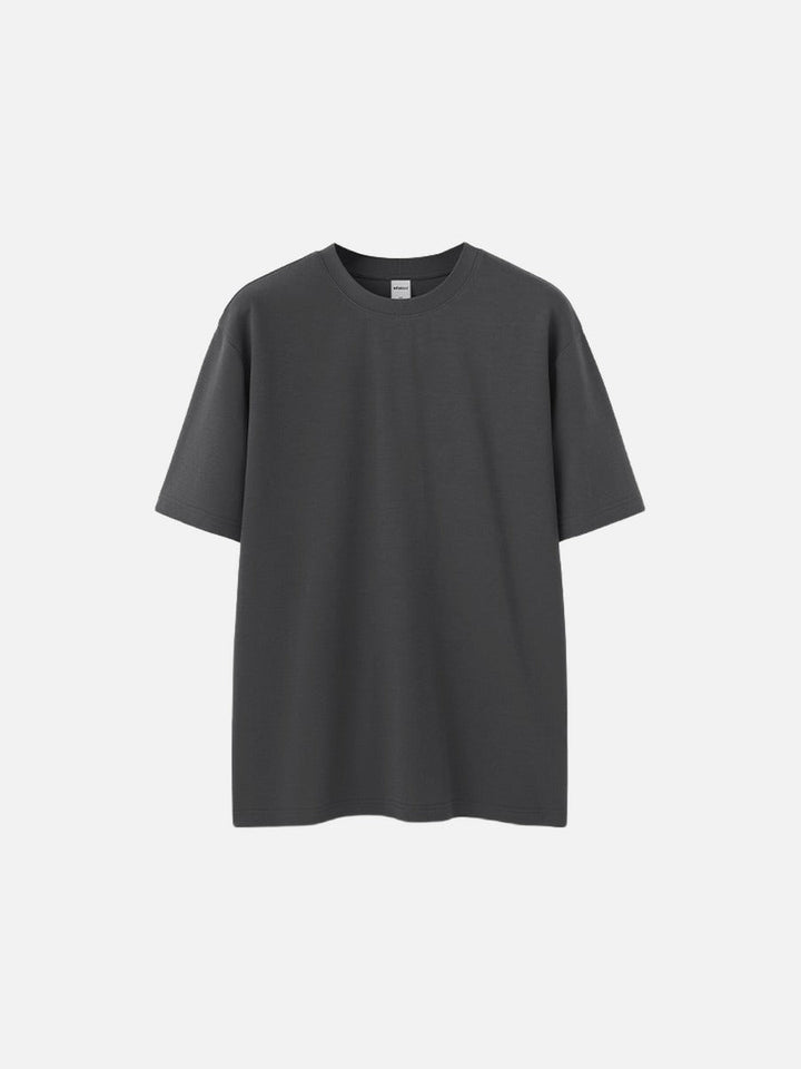 Side view of the men's relaxed fit oversized cotton T-shirt