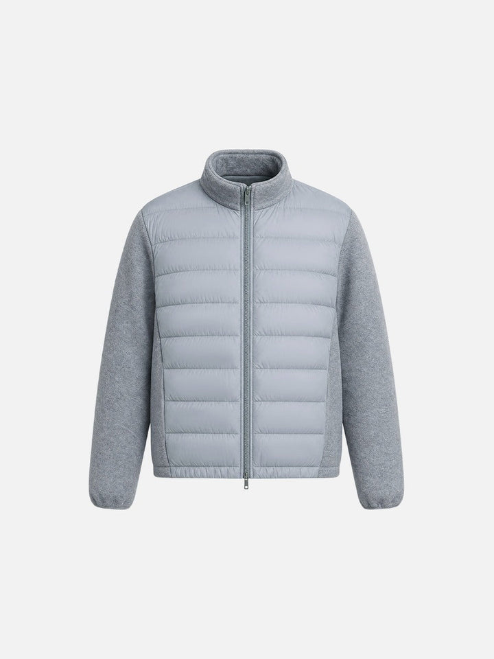 Men's Padded Fleece Stand Collar Jacket
