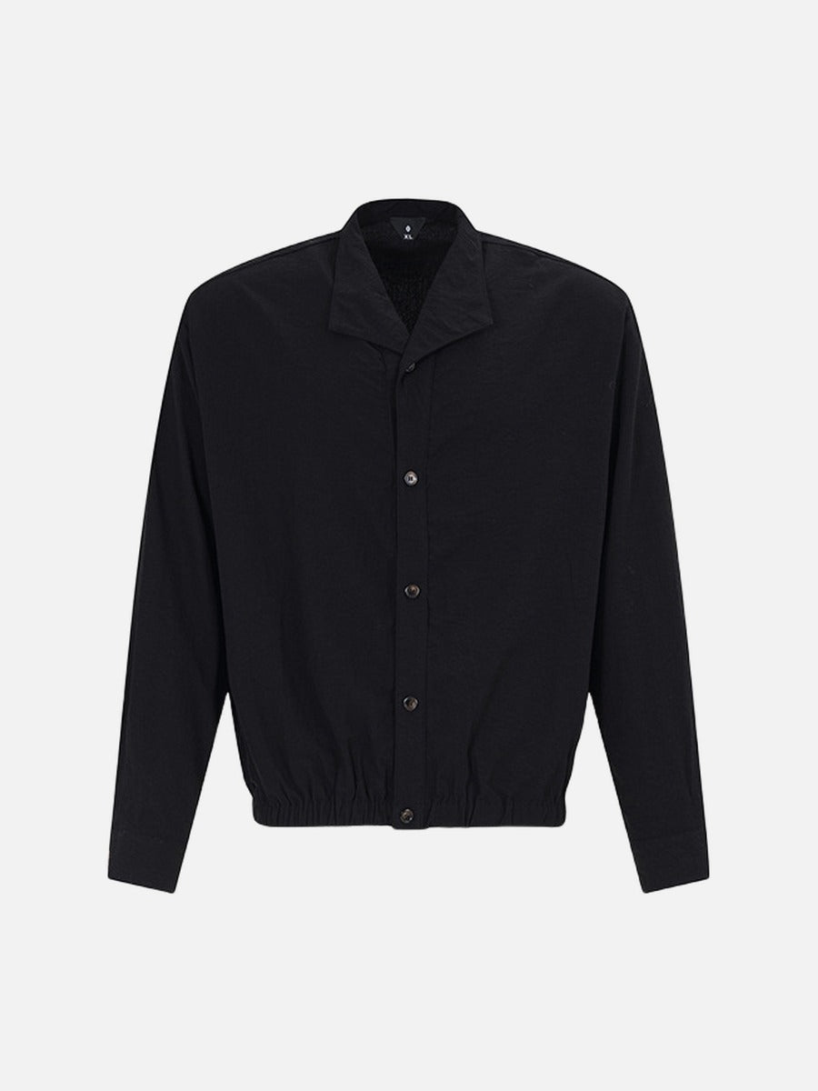 Men's Relaxed Blouson Jacket With Camp Collar