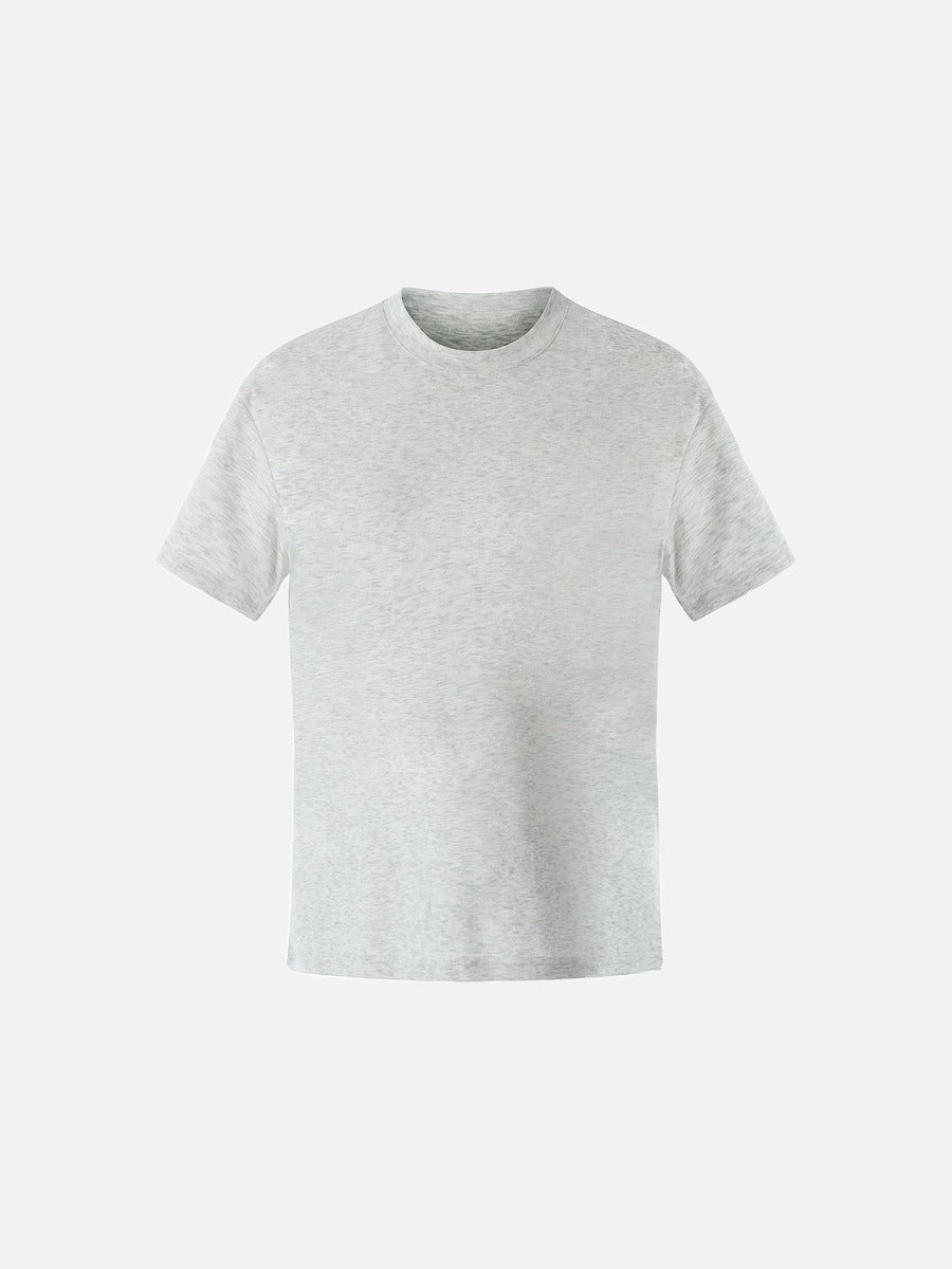 Men's Regular Fit Lyocell Blend T Shirt Black