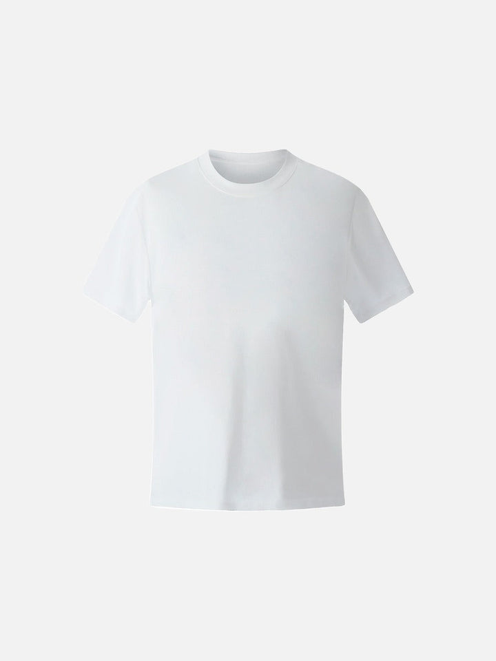 Men's black regular fit lyocell blend T-shirt back view