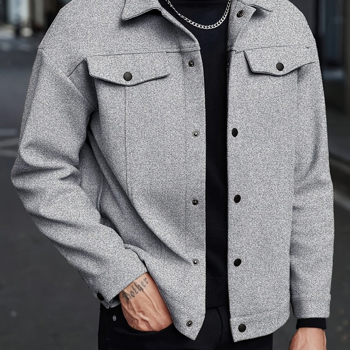 Men's lightweight transitional jacket shown from the front