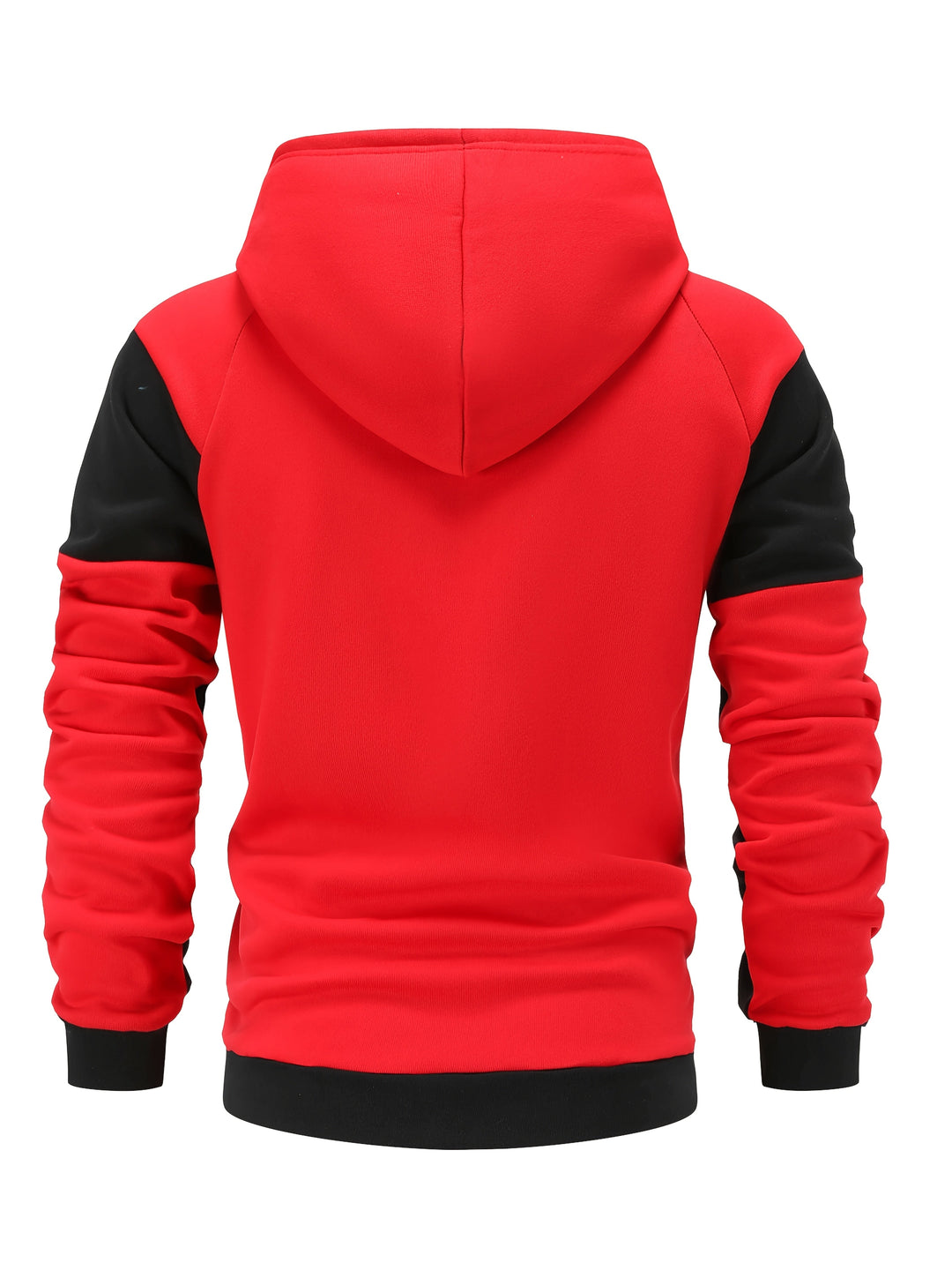 Close-up of the hood and zip detail on a men's jacket