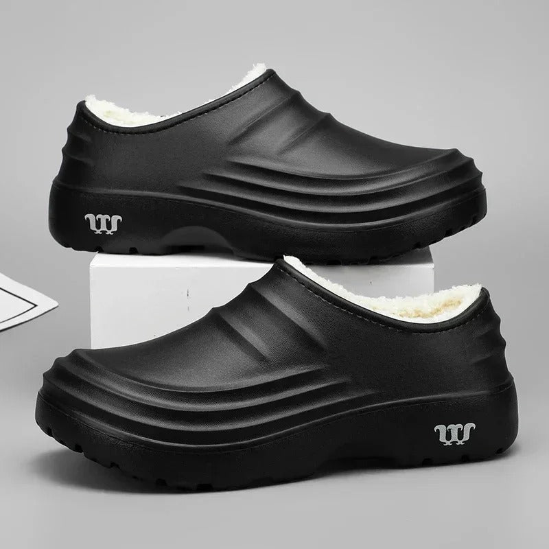 All-Weather Fleece-Lined Waterproof Clogs