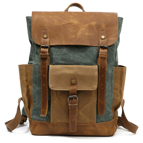 Canvas Vintage Style Backpack Mens